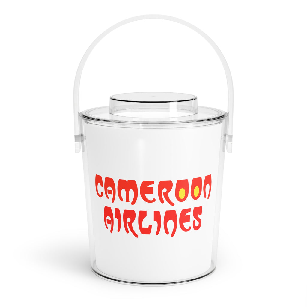 Cameroon Airlines Cocktail Ice Bucket with Tongs