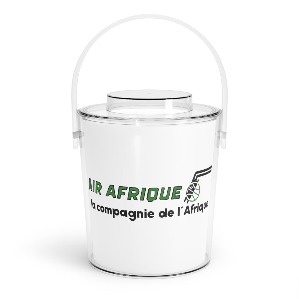 Air Afrique Cocktail Ice Bucket with Tongs